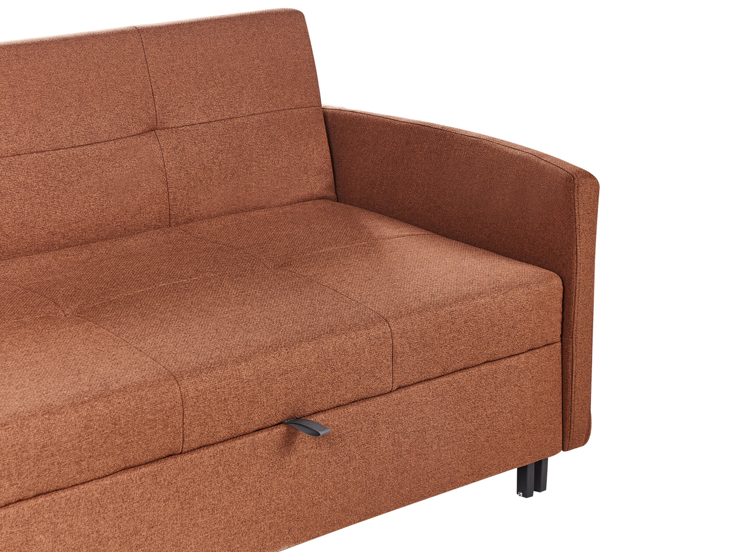  Sofa Bed 2 Seater HOVIN Fabric Golden Brown