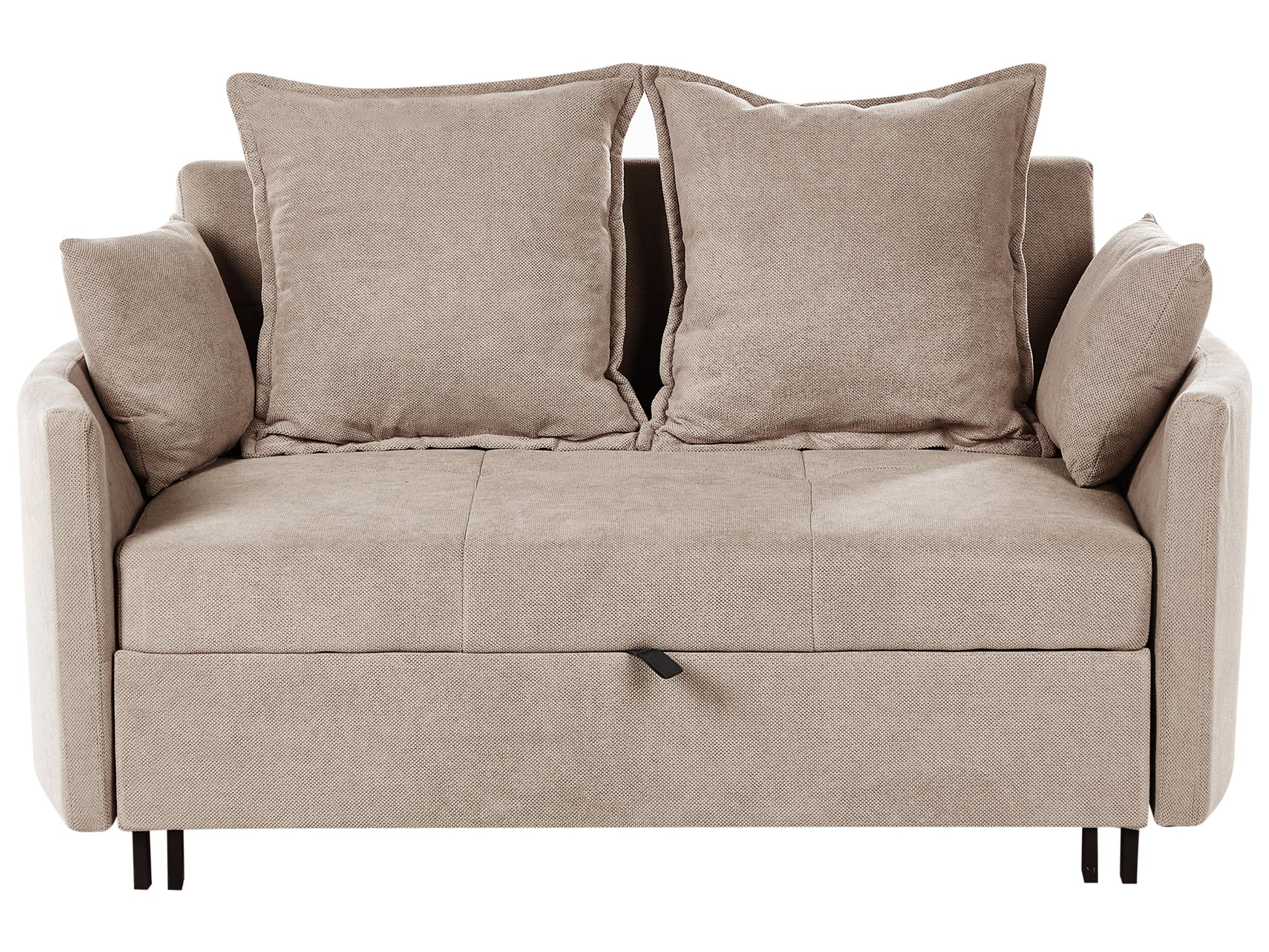  Sofa Bed 2 Seater HOVIN Fabric Taupe