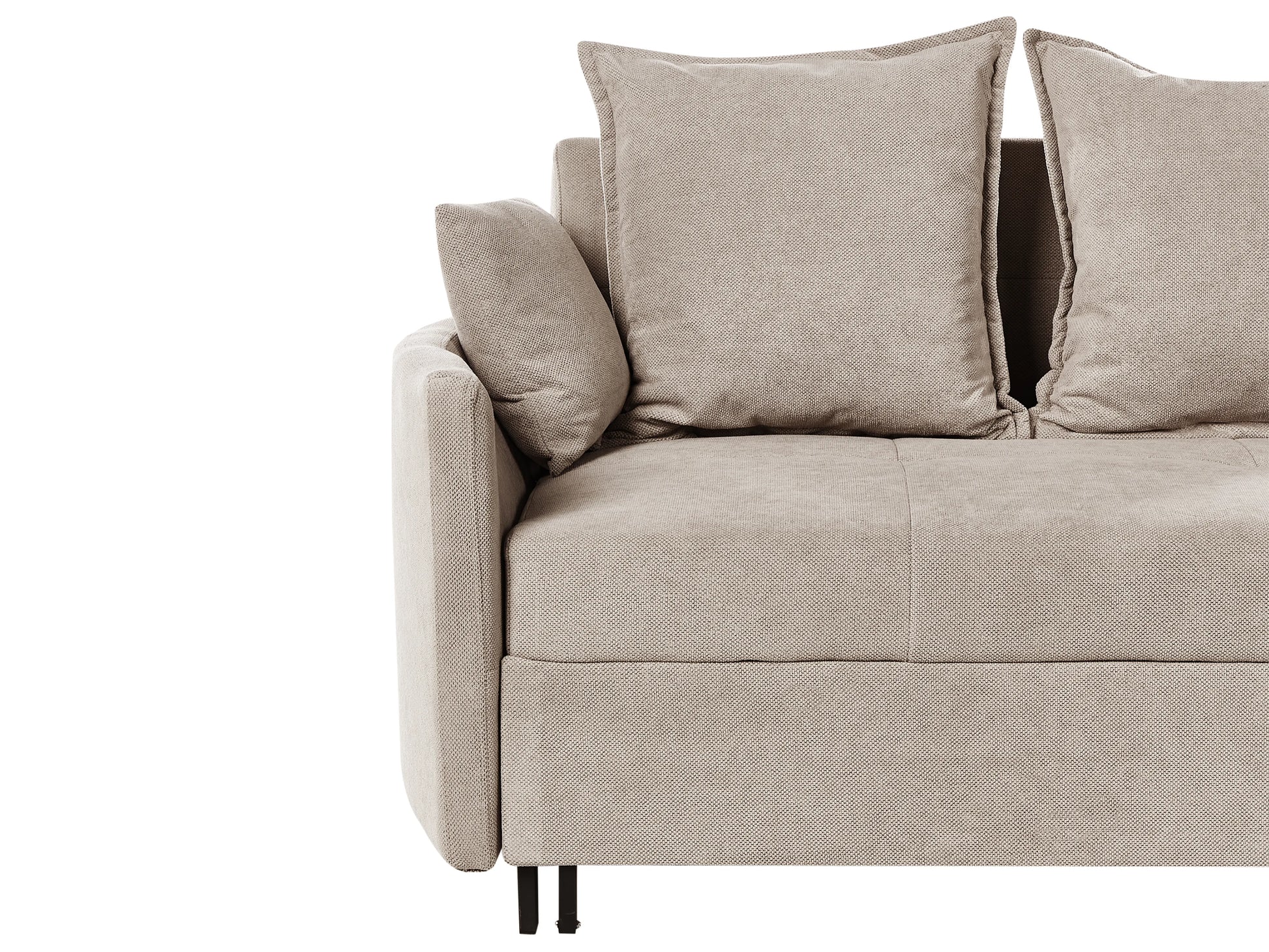 Sofa Bed 2 Seater HOVIN Fabric Taupe