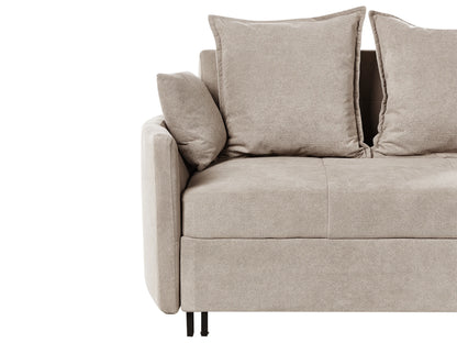  Sofa Bed 2 Seater HOVIN Fabric Taupe