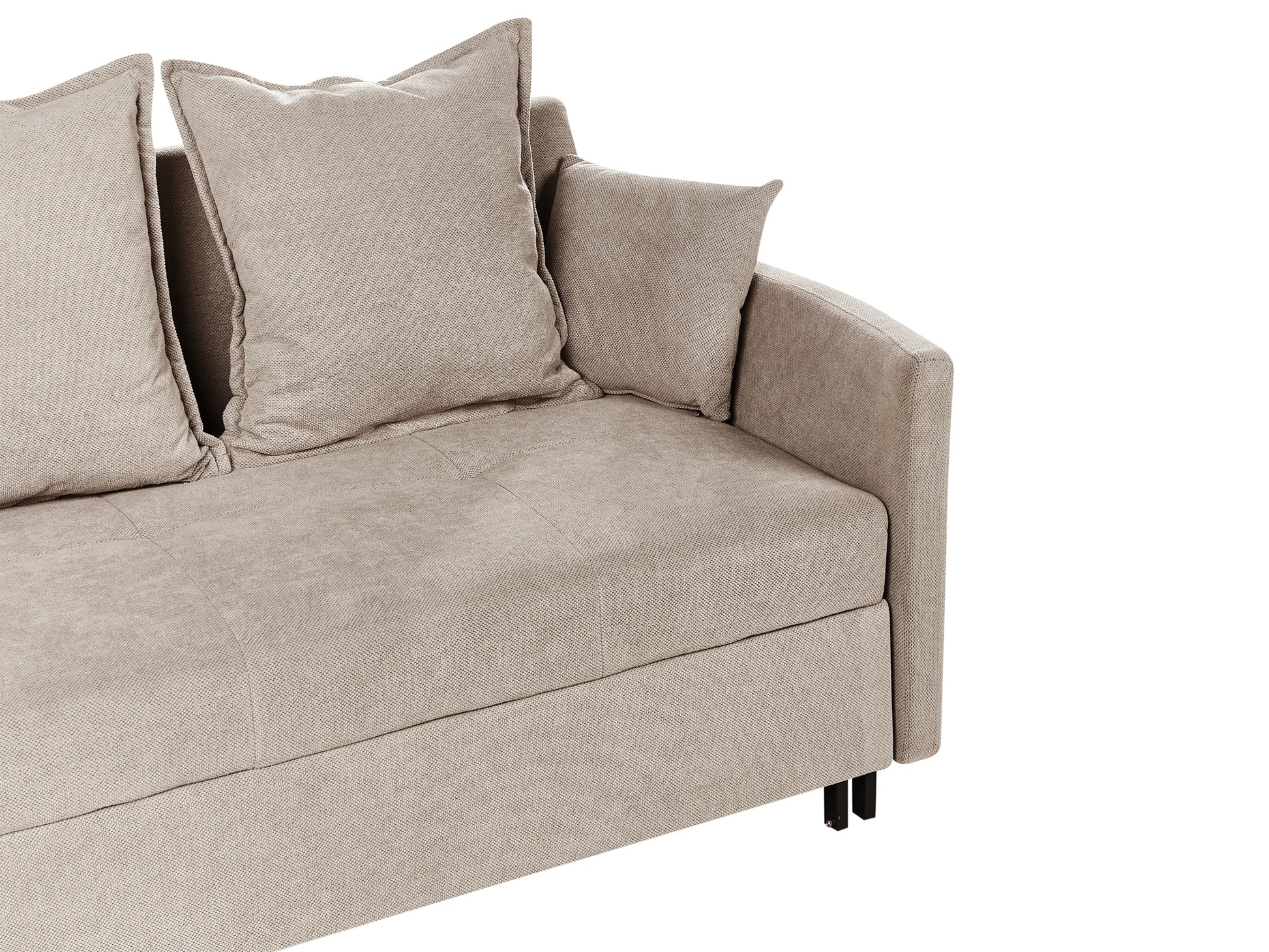  Sofa Bed 2 Seater HOVIN Fabric Taupe