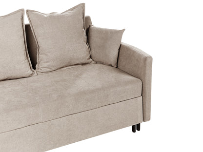  Sofa Bed 2 Seater HOVIN Fabric Taupe