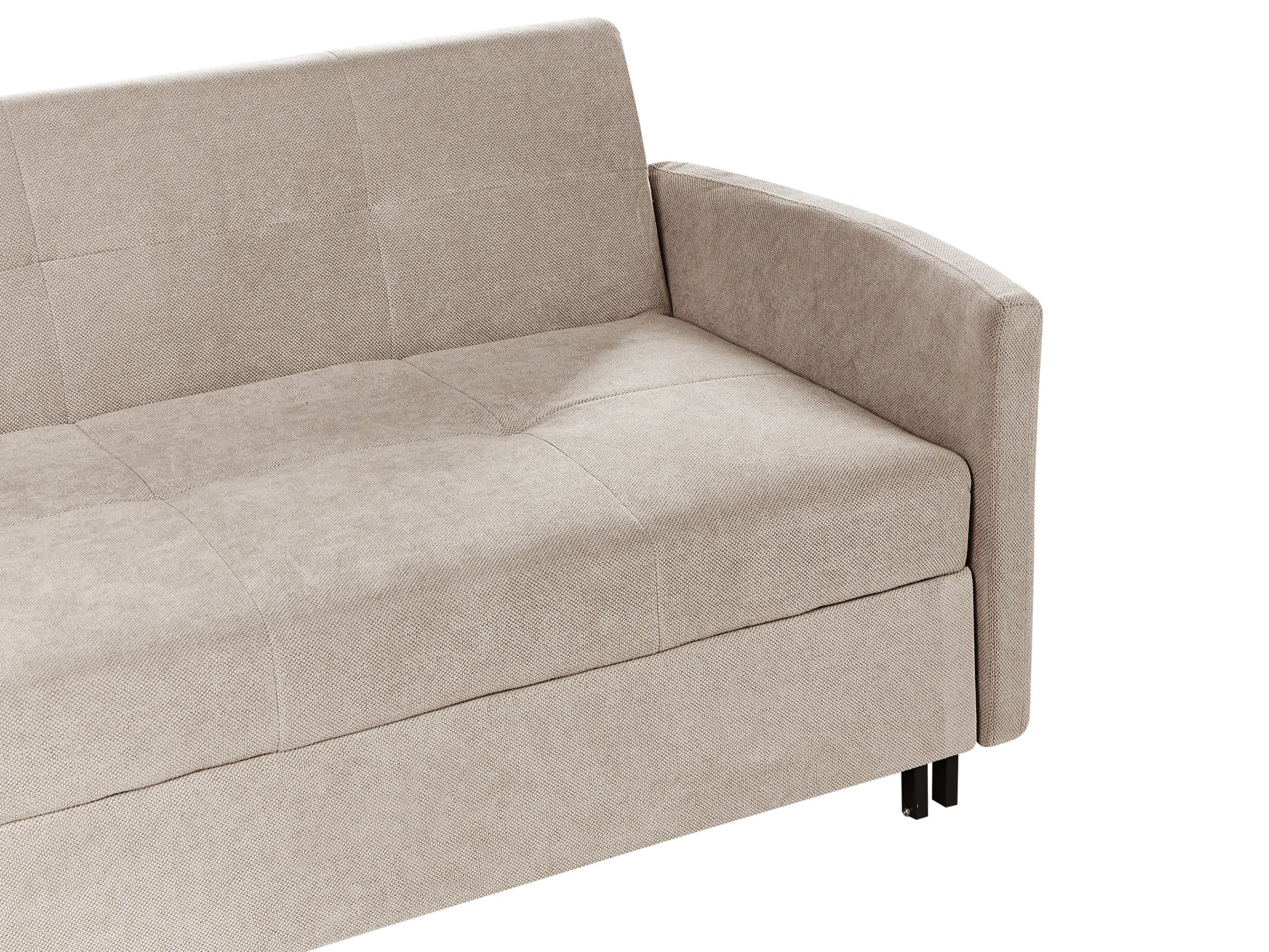  Sofa Bed 2 Seater HOVIN Fabric Taupe