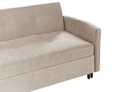 Sofa Bed 2 Seater HOVIN Fabric Taupe