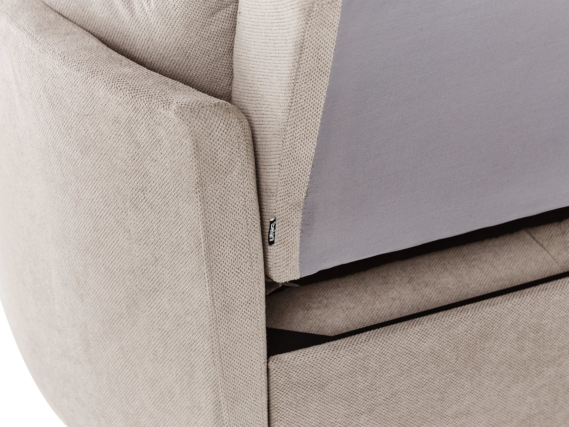  Sofa Bed 2 Seater HOVIN Fabric Taupe