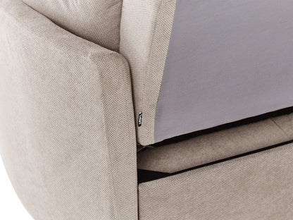  Sofa Bed 2 Seater HOVIN Fabric Taupe