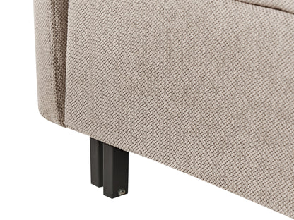  Sofa Bed 2 Seater HOVIN Fabric Taupe