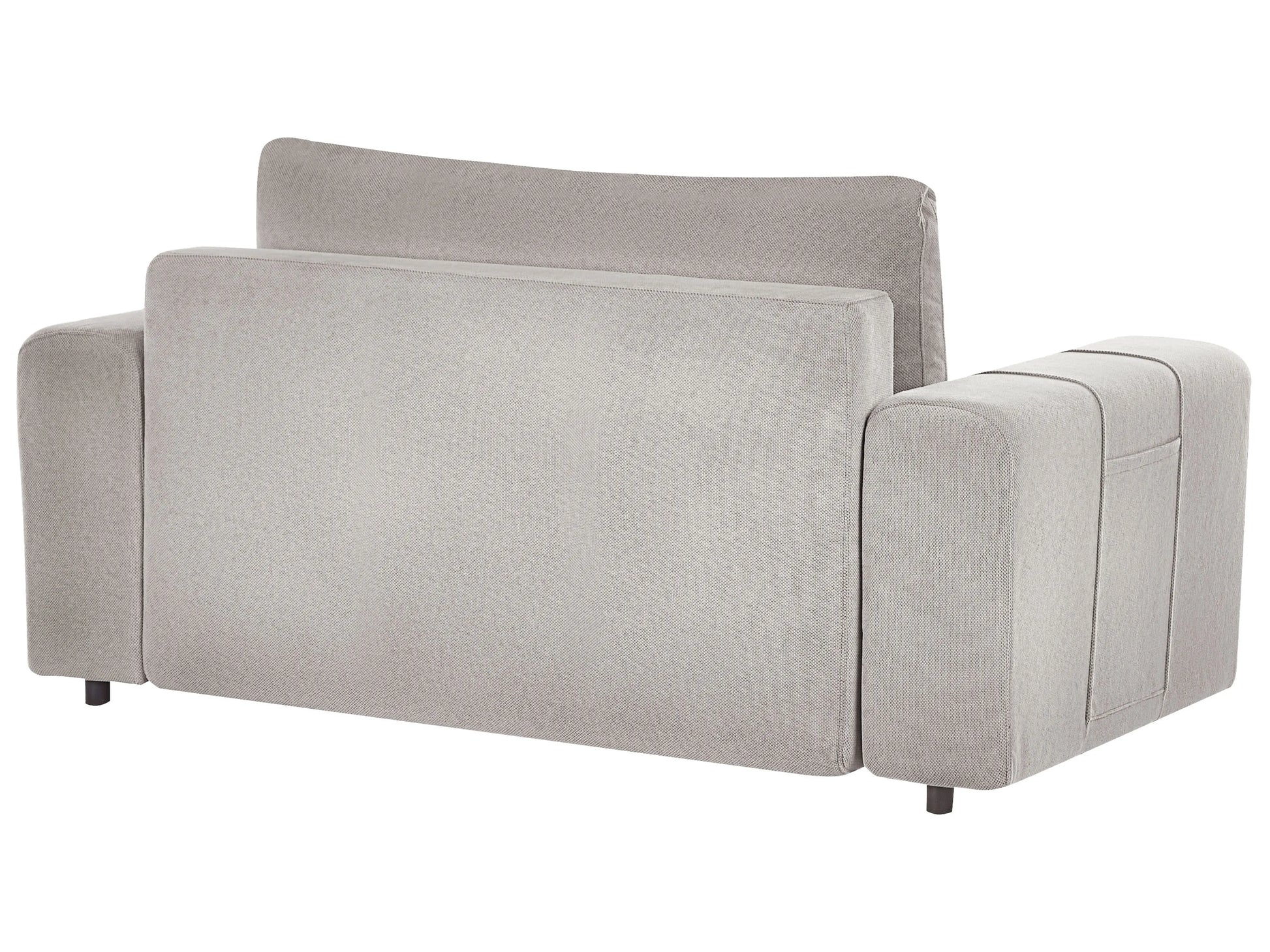  Sofa Bed 2 Seater INNVIK Fabric Light Grey With Storage