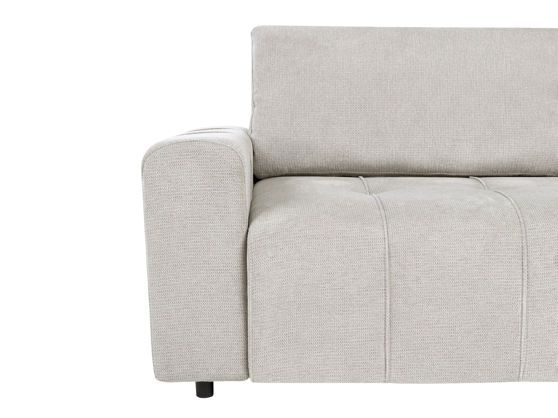  Sofa Bed 2 Seater INNVIK Fabric Light Grey With Storage