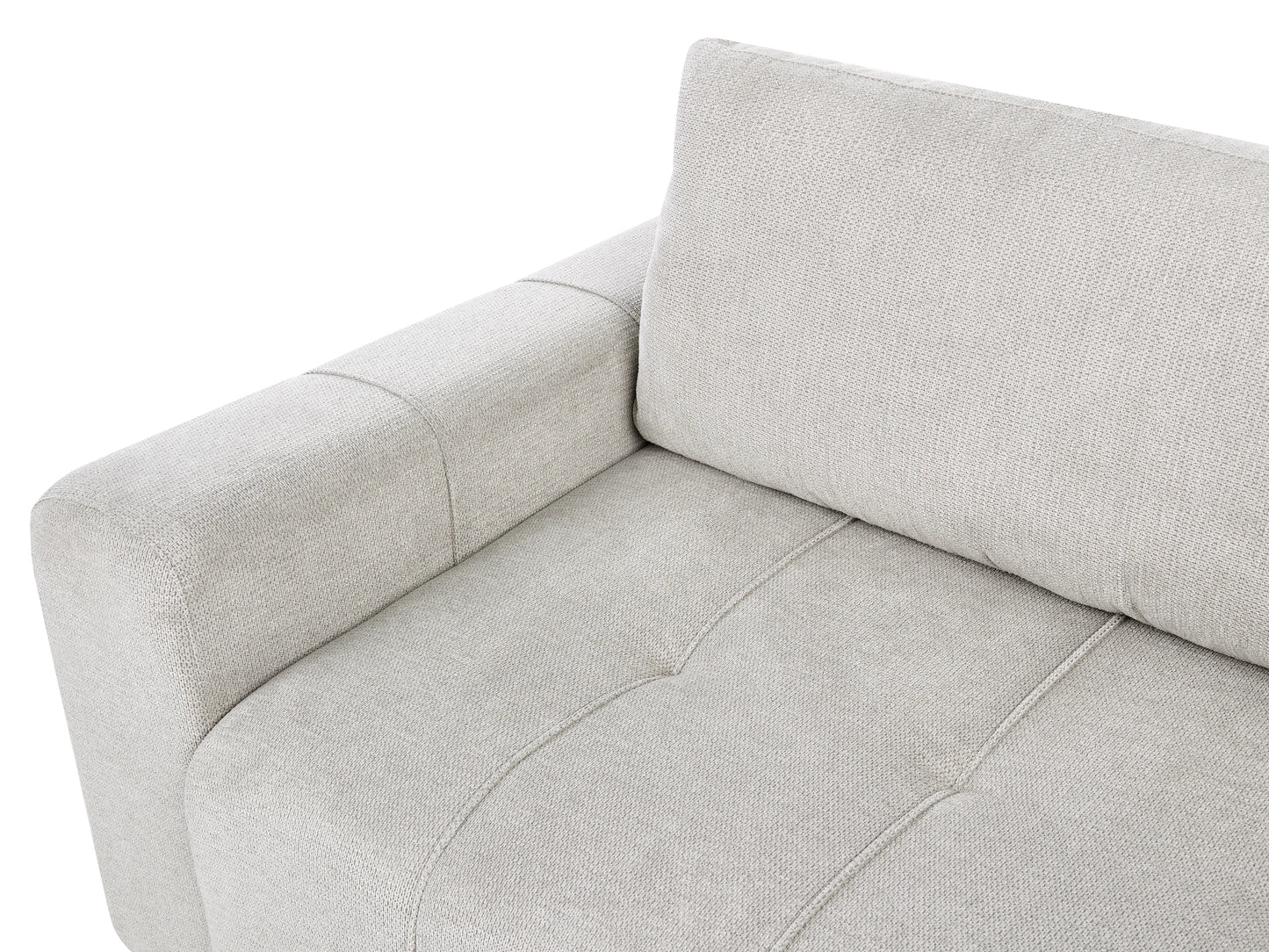  Sofa Bed 2 Seater INNVIK Fabric Light Grey With Storage