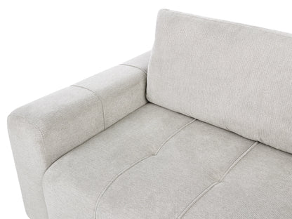  Sofa Bed 2 Seater INNVIK Fabric Light Grey With Storage