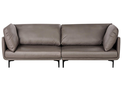  Sofa 3 Seater REVSNES Faux Leather Brown