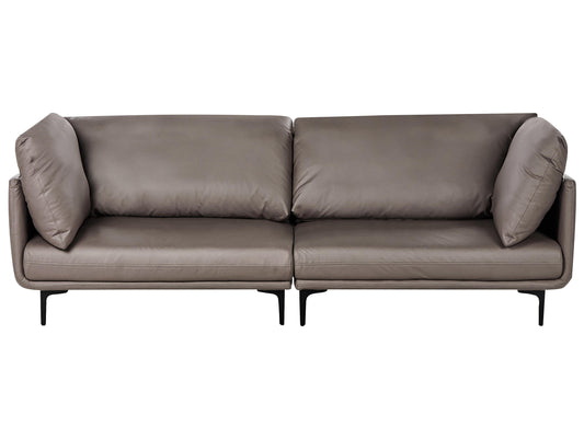  Sofa 3 Seater REVSNES Faux Leather Brown