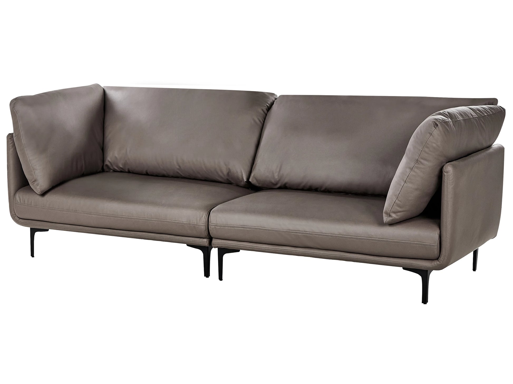  Sofa 3 Seater REVSNES Faux Leather Brown