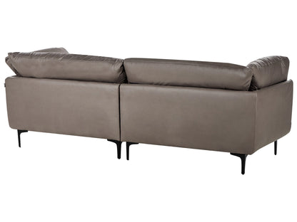  Sofa 3 Seater REVSNES Faux Leather Brown