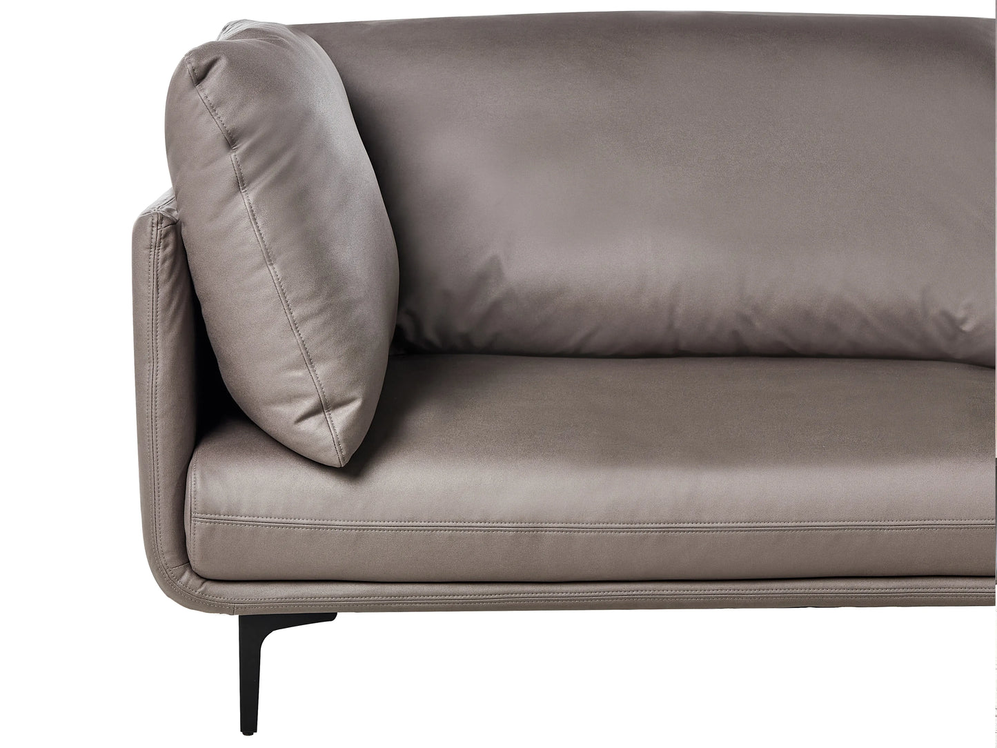  Sofa 3 Seater REVSNES Faux Leather Brown