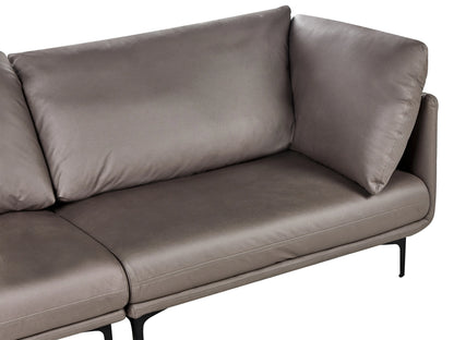  Sofa 3 Seater REVSNES Faux Leather Brown