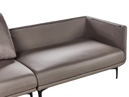  Sofa 3 Seater REVSNES Faux Leather Brown