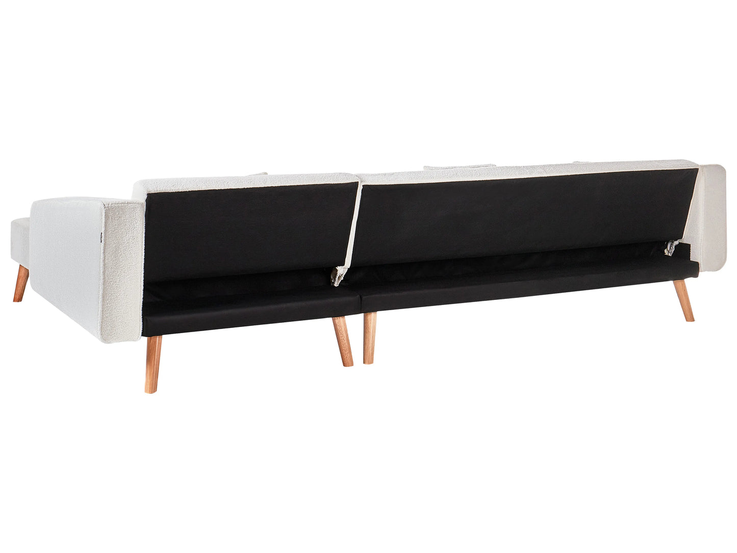  Corner Sofa Bed 4 Seater VADSO Boucle Off-White Left Hand