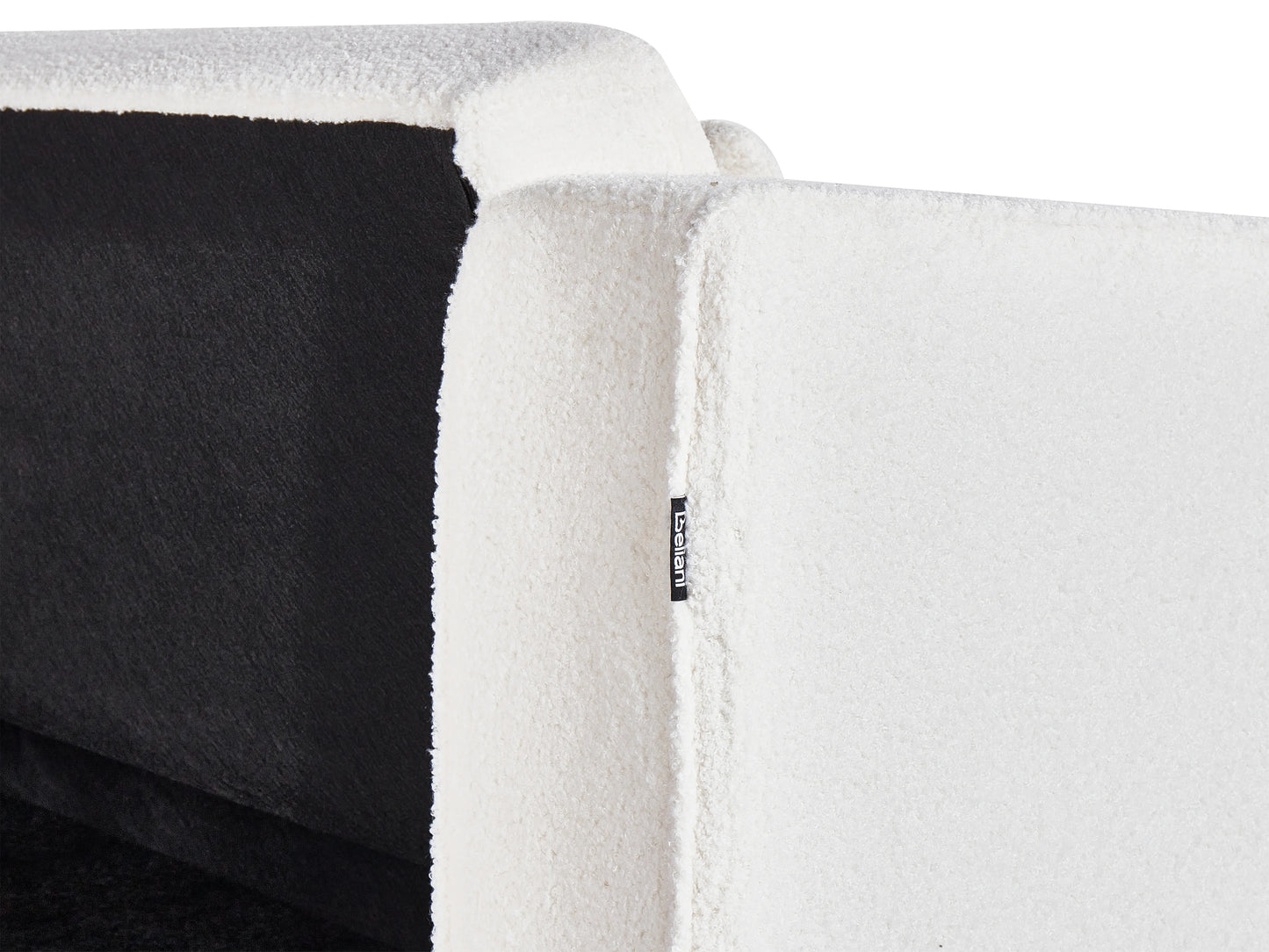  Corner Sofa Bed 4 Seater VADSO Boucle Off-White Left Hand