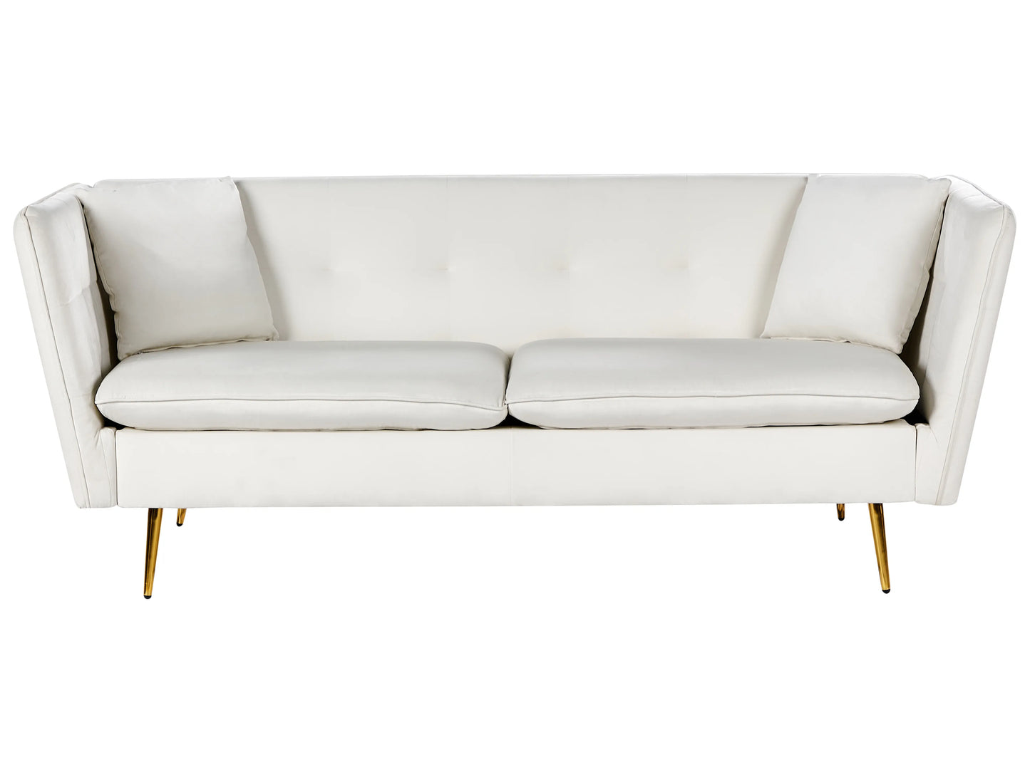  Sofa 3 Seater FREDERICA Velvet Off-White
