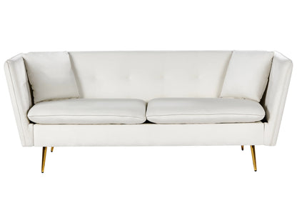  Sofa 3 Seater FREDERICA Velvet Off-White