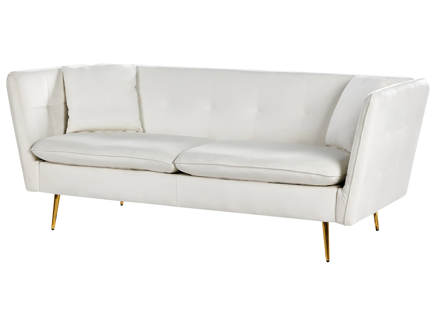  Sofa 3 Seater FREDERICA Velvet Off-White