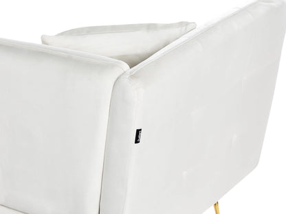  Sofa 3 Seater FREDERICA Velvet Off-White