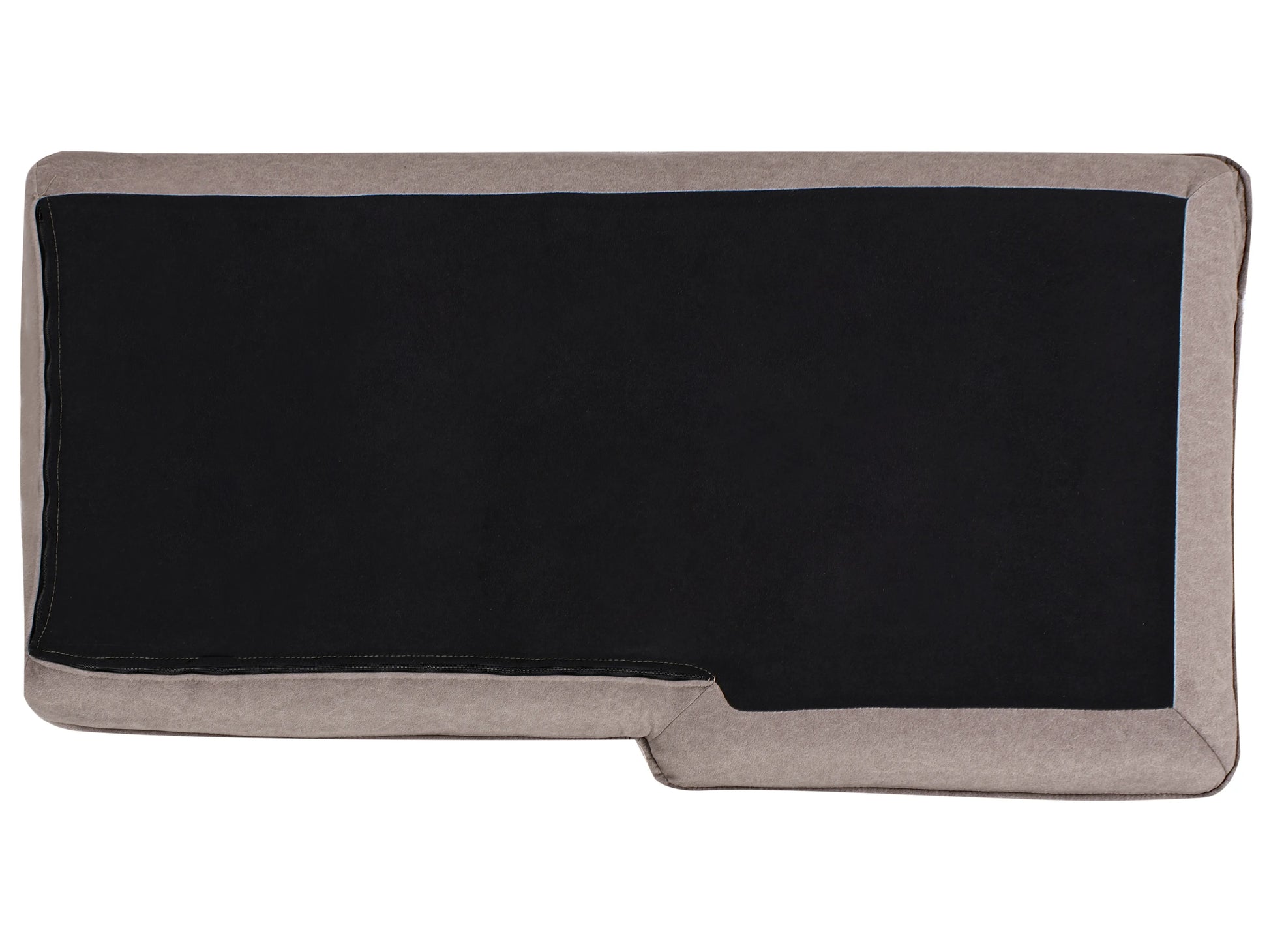  Corner Sofa 3 Seater ELVENES Fabric Taupe Left Hand