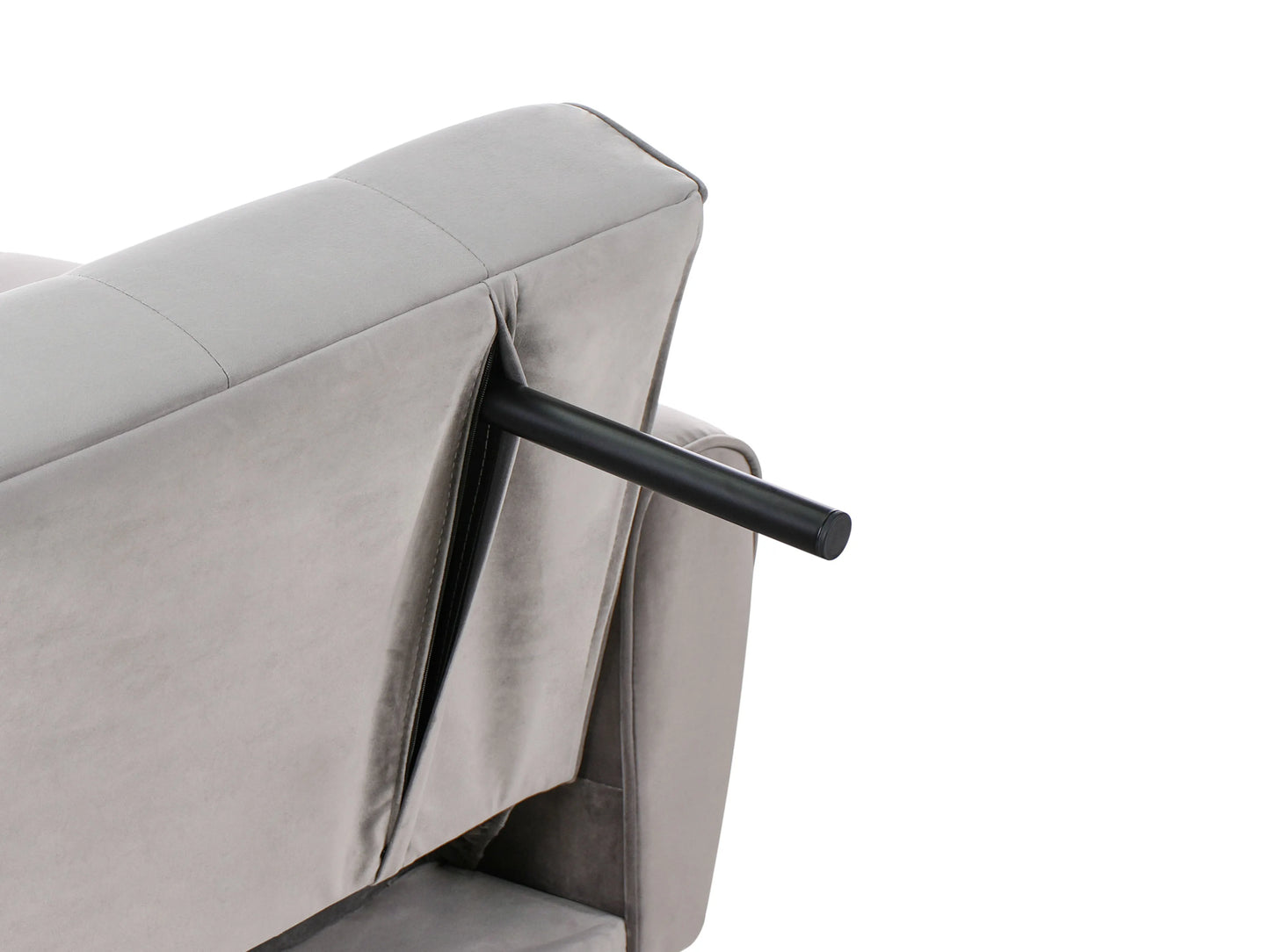  Sofa Bed 3 Seater SELNES Velvet Light Grey