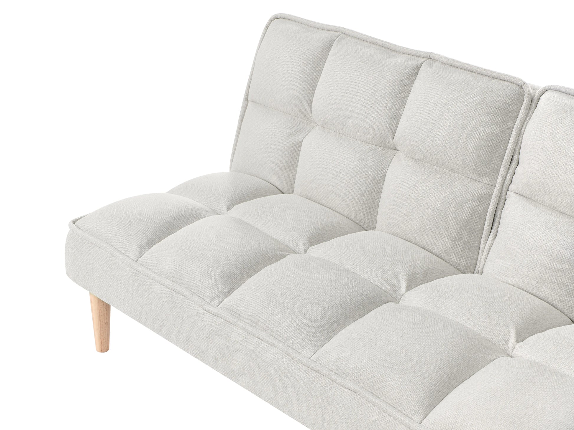  Sofa Bed 3 Seater SILJAN Fabric Off-White