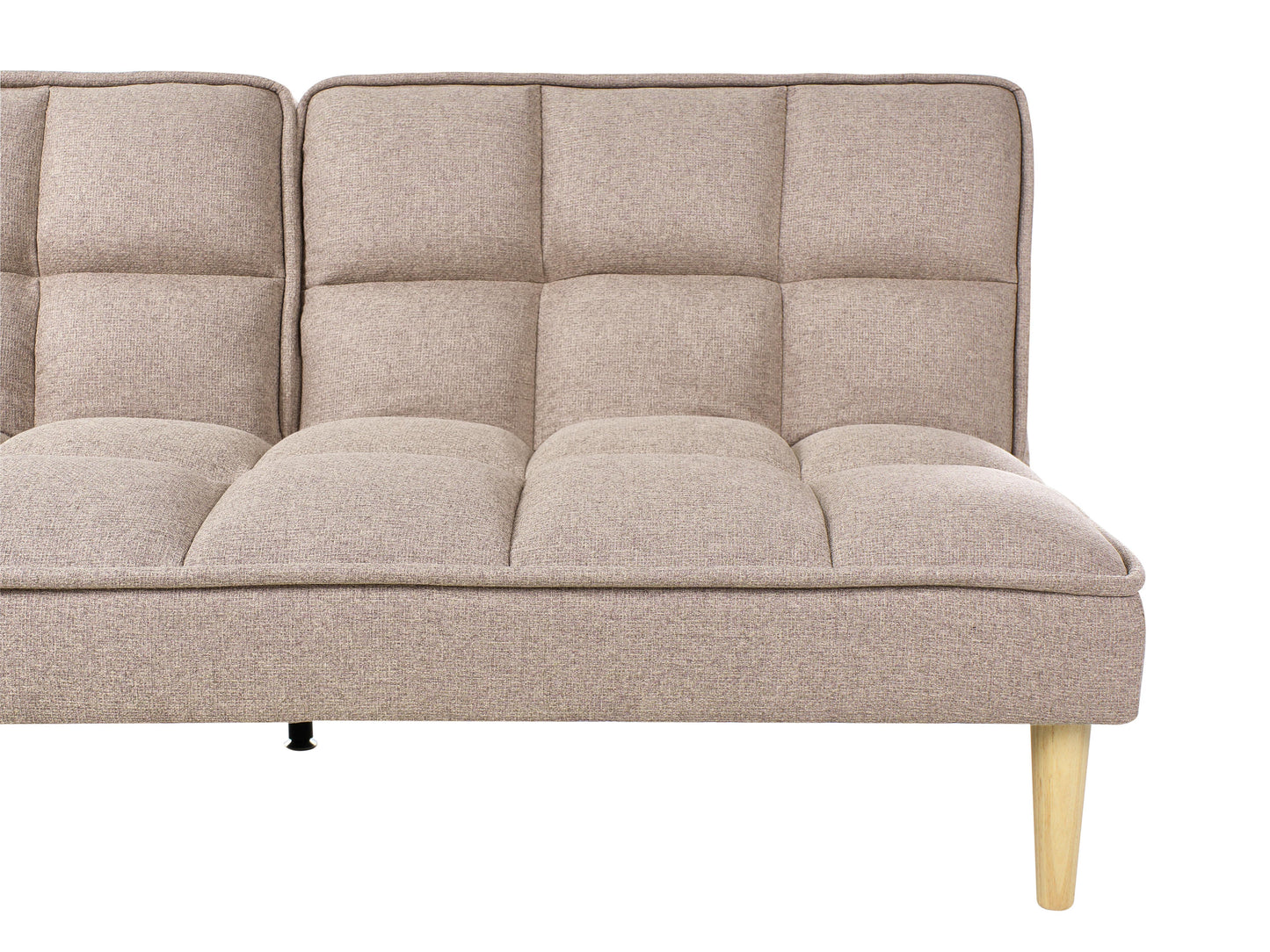  Sofa Bed 3 Seater SILJAN Fabric Light Brown