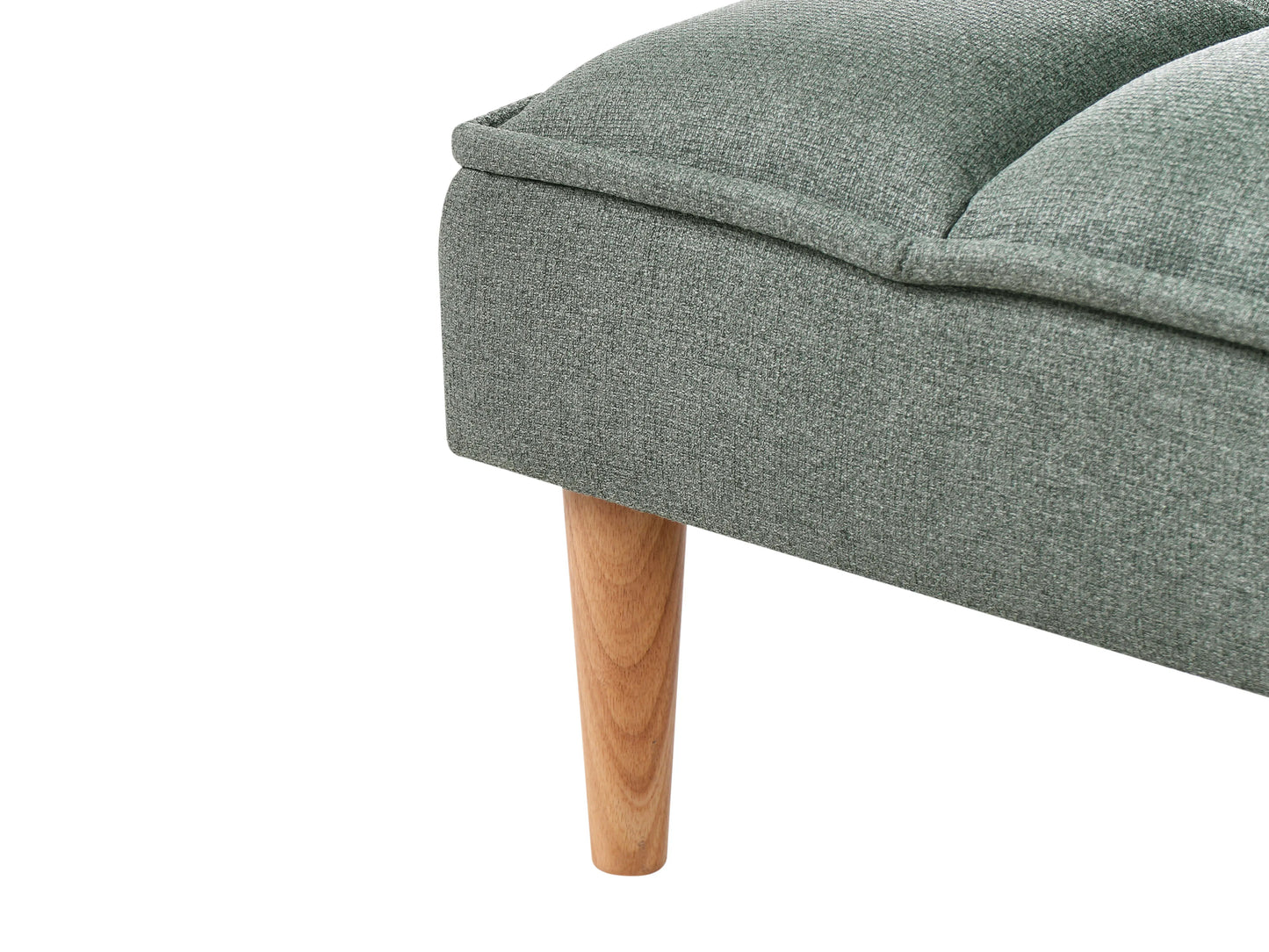  Sofa Bed 3 Seater SILJAN Fabric Light Green
