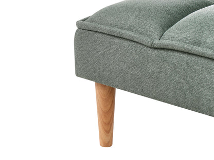  Sofa Bed 3 Seater SILJAN Fabric Light Green