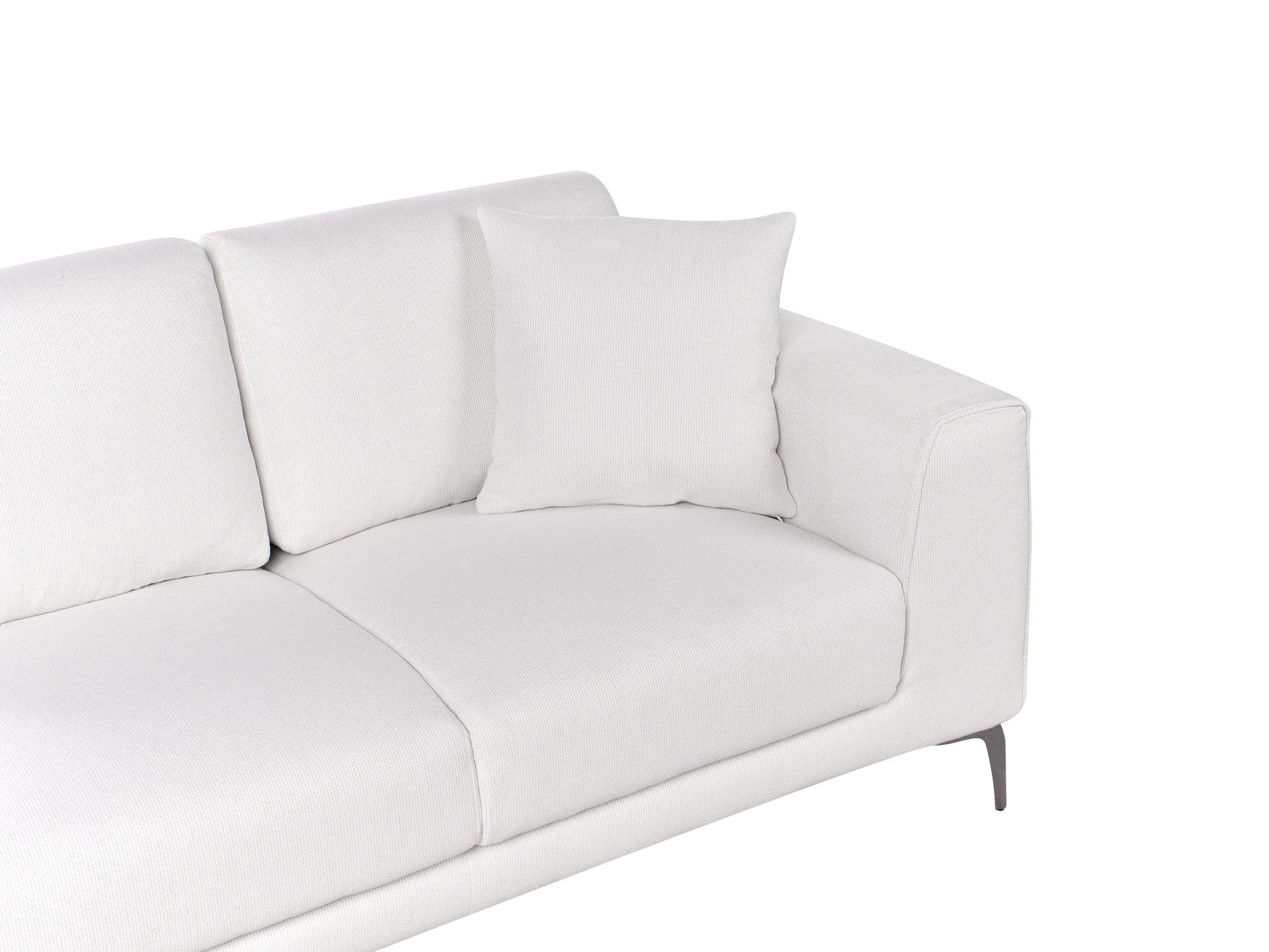  2 Seater REINEN Fabric White