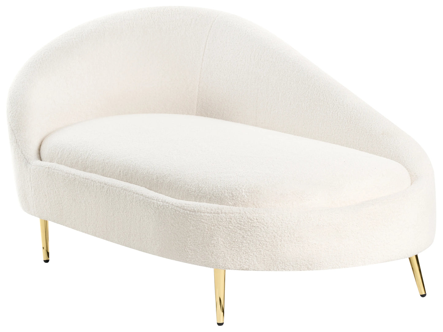  Left-Hand Chaise Lounge VALREAS Boucle Off-White