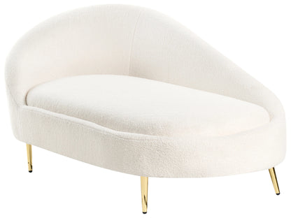  Left-Hand Chaise Lounge VALREAS Boucle Off-White