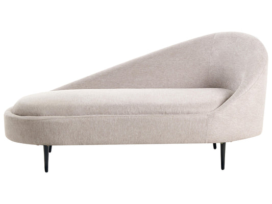  Right-Hand Chaise Lounge VALREAS Fabric Taupe