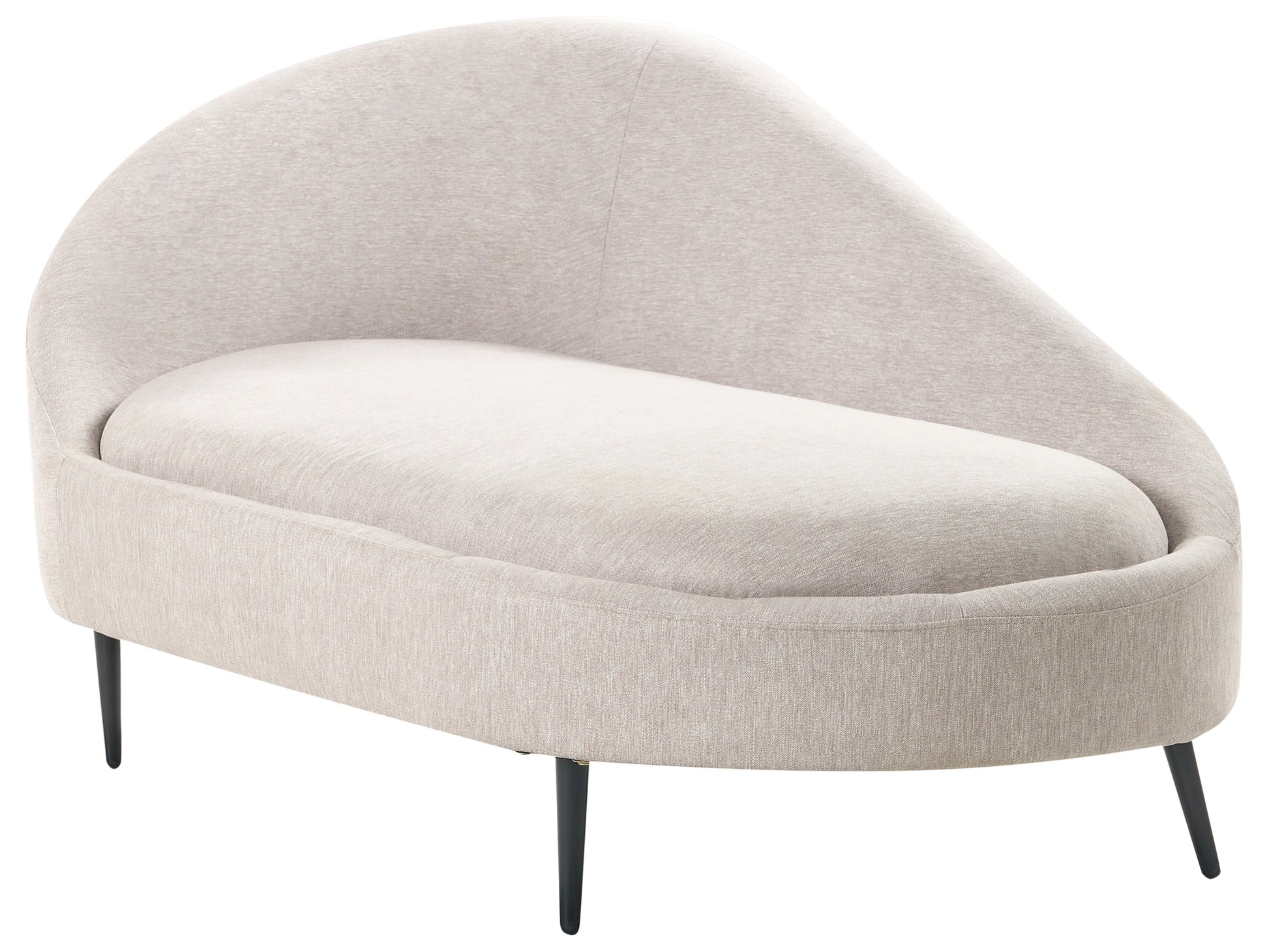  Right-Hand Chaise Lounge VALREAS Fabric Taupe