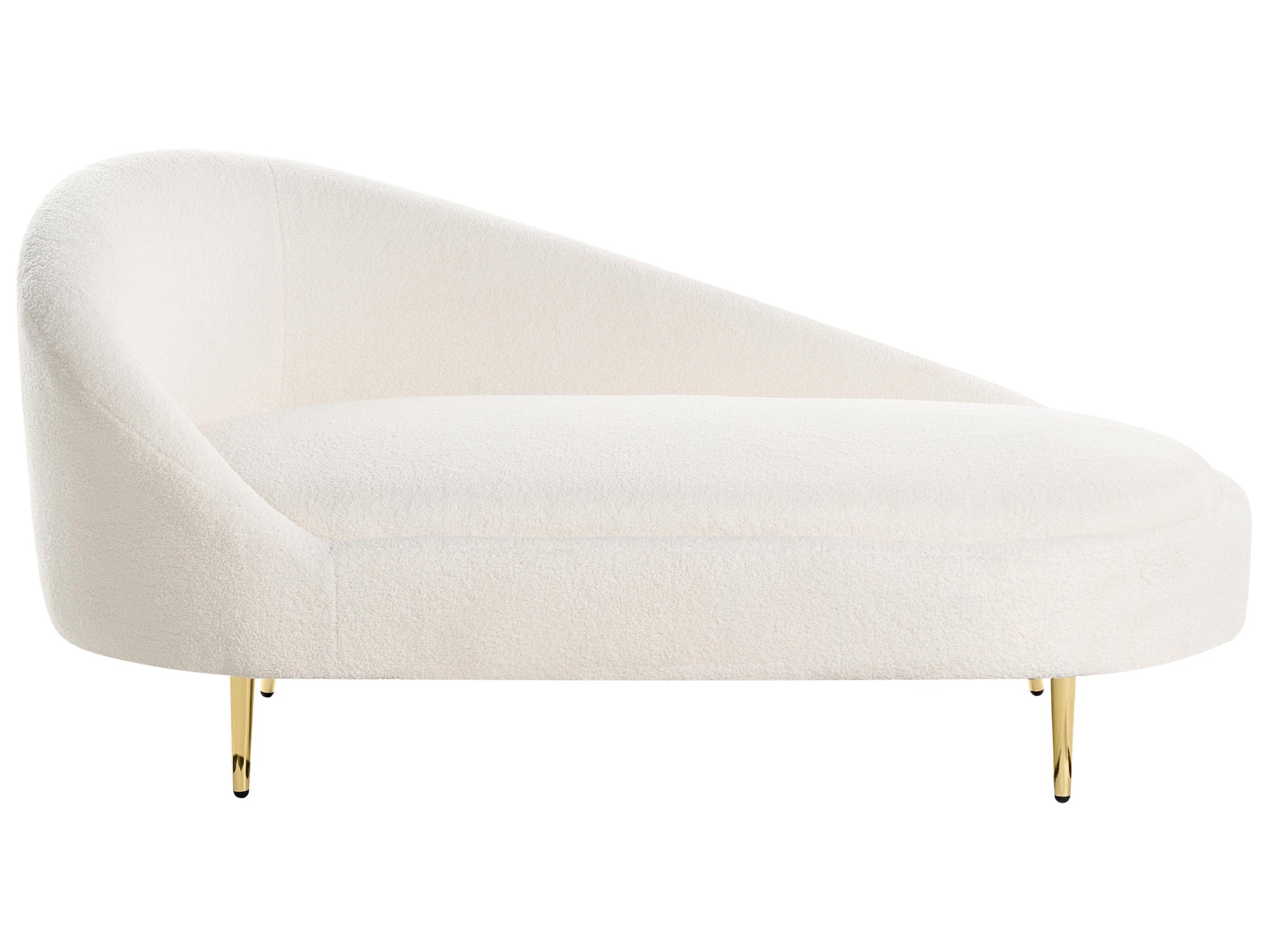  Left-Hand Chaise Lounge VALREAS Boucle Off-White