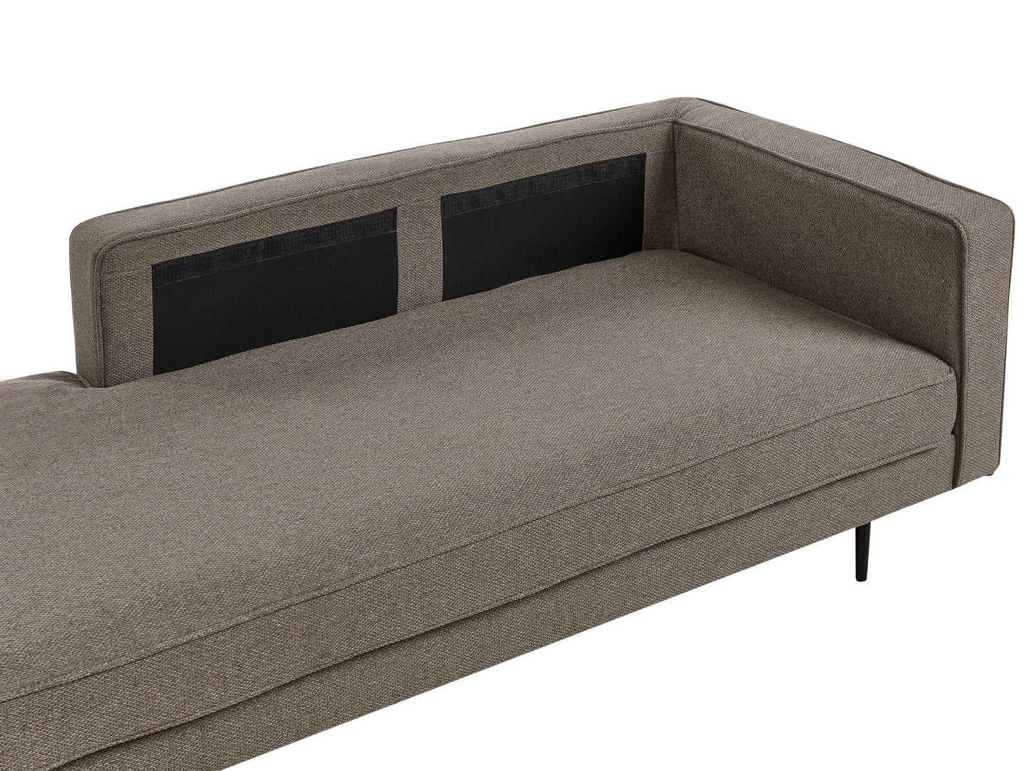  Right-Hand Chaise Lounge MIRAMAS Fabric Brown