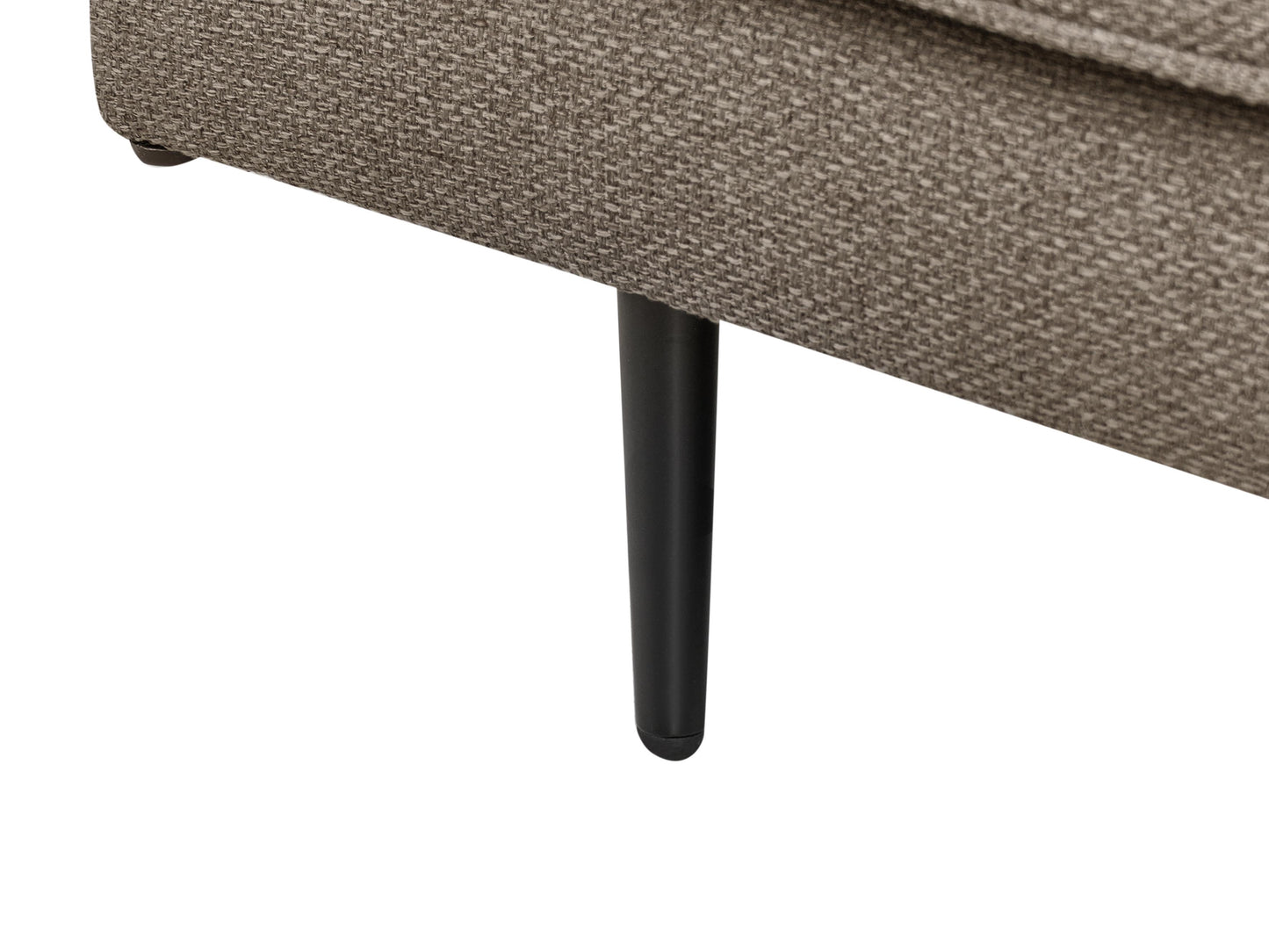  Right-Hand Chaise Lounge MIRAMAS Fabric Brown