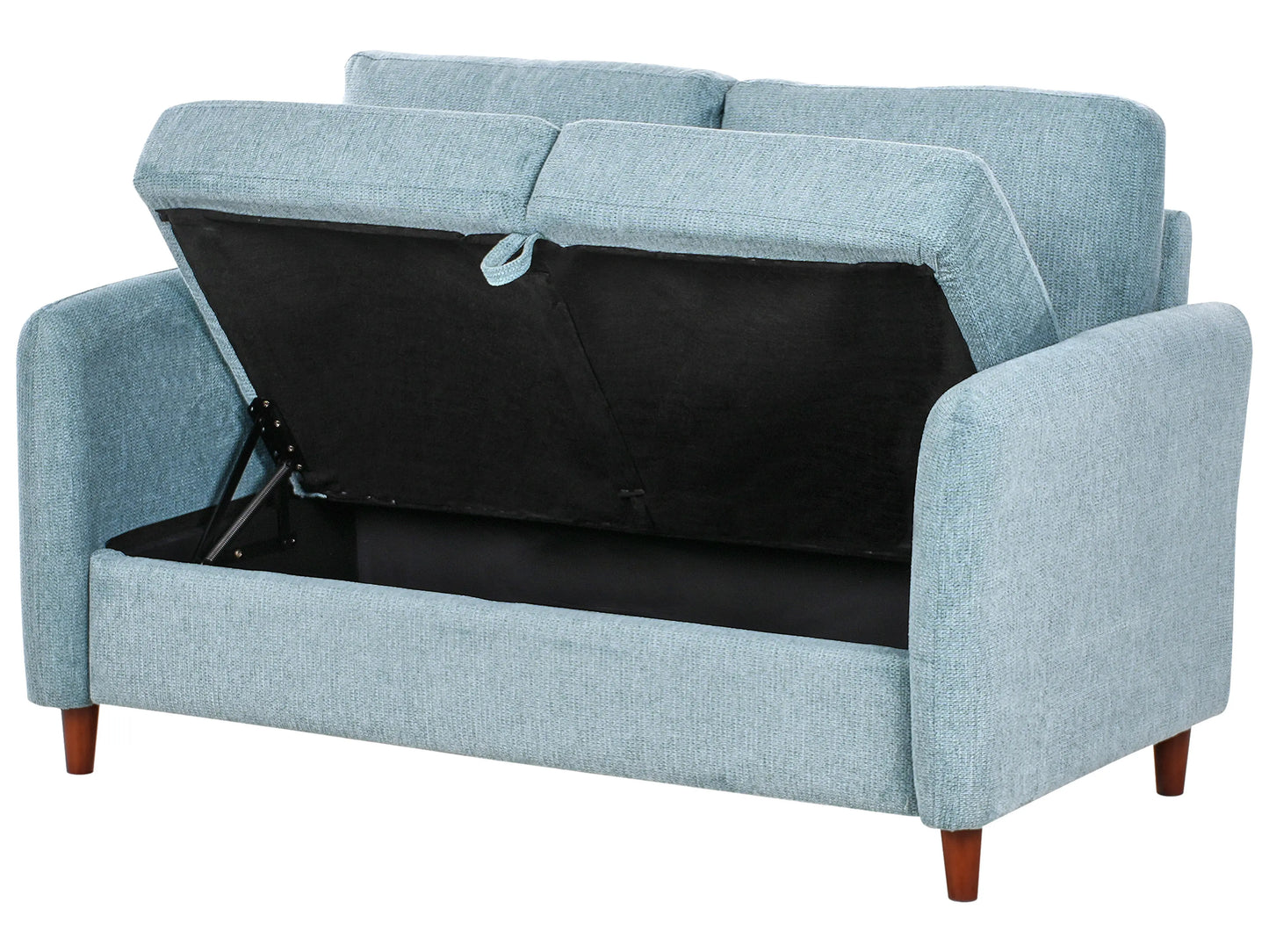  Sofa 2 Seater MARE Fabric Blue With Storage