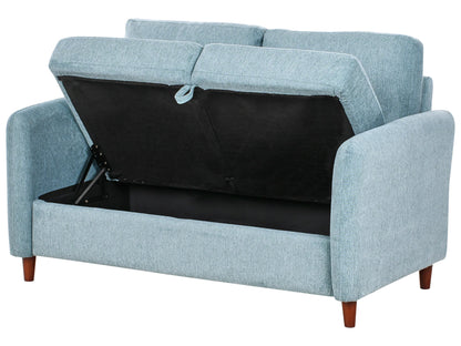  Sofa 2 Seater MARE Fabric Blue With Storage