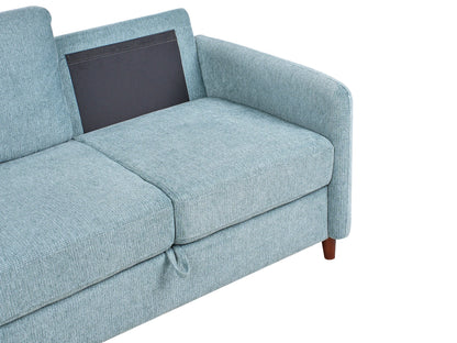  Sofa 2 Seater MARE Fabric Blue With Storage