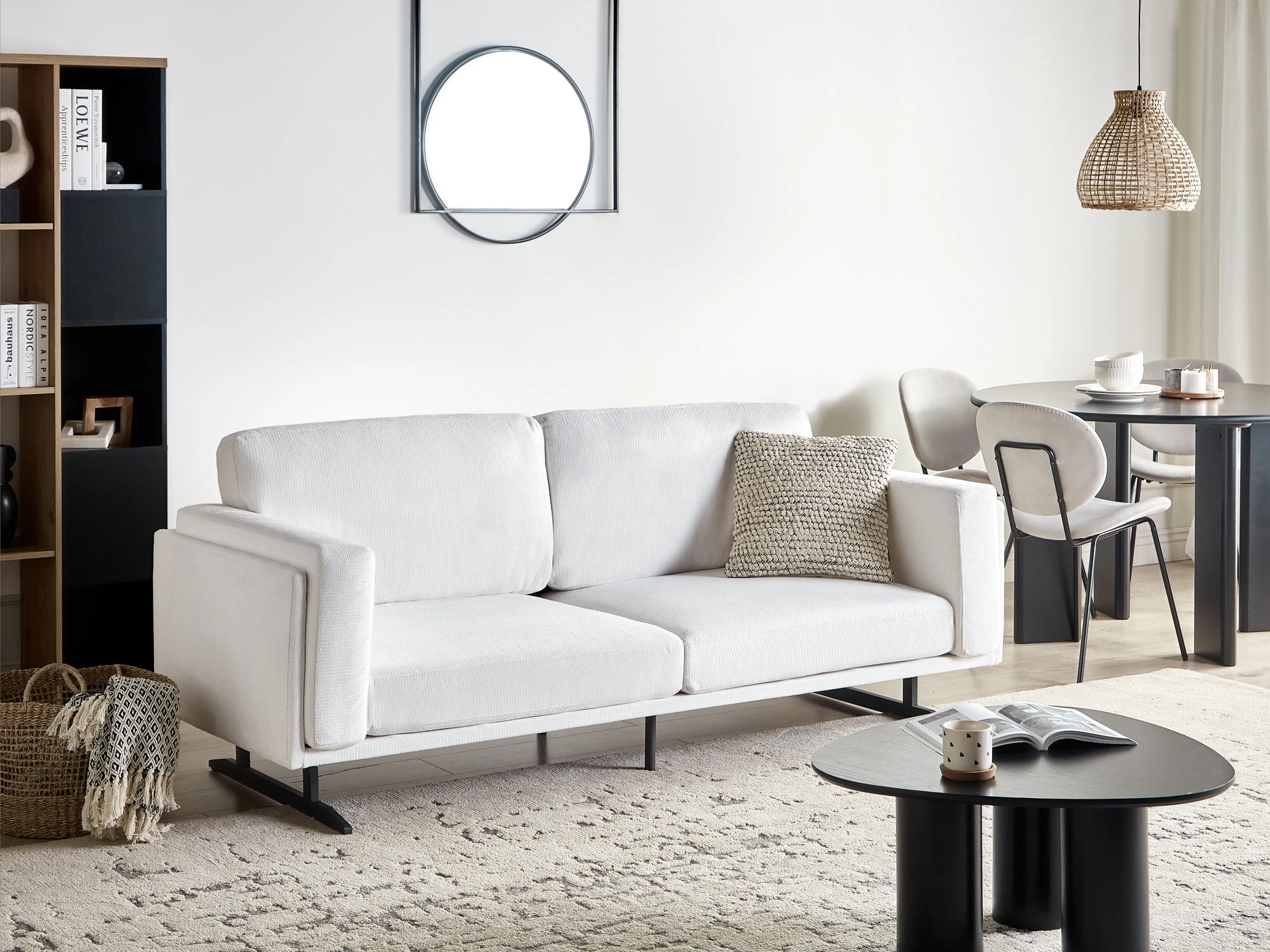  Sofa 3 Seater IDRE White