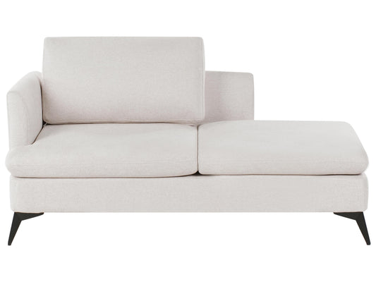  Left-Hand Chaise Lounge SIEVOZ Fabric Light Beige