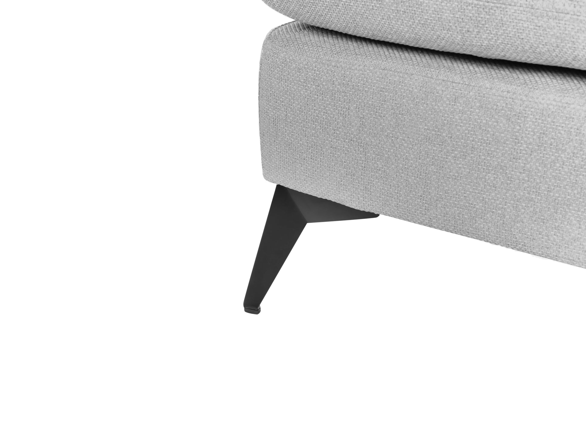  Right-Hand Chaise Lounge SIEVOZ Fabric Light Grey