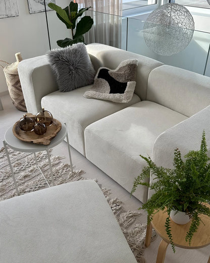  Modular Sofa 2 Seater FALSTERBO Corduroy Off-White