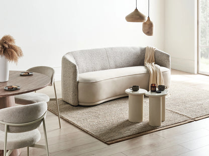  3 Seater ROSET Fabric Light Beige